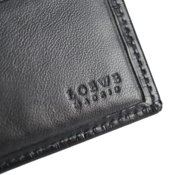 img 8860 Loewe Patent Leather Bifold Wallet Black