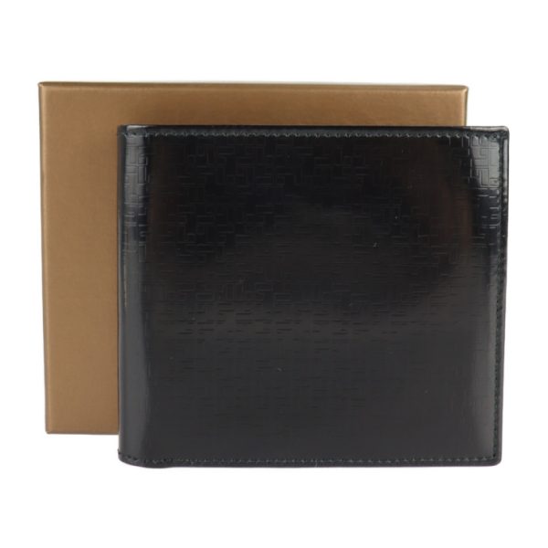 img 8861 Loewe Patent Leather Bifold Wallet Black