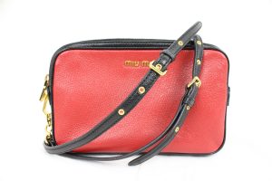 imgrc0072481762 Miu Miu Madras Bicolor Shoulder Bag Red Navy