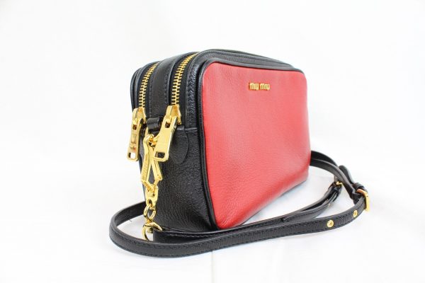 imgrc0072481763 Miu Miu Madras Bicolor Shoulder Bag Red Navy