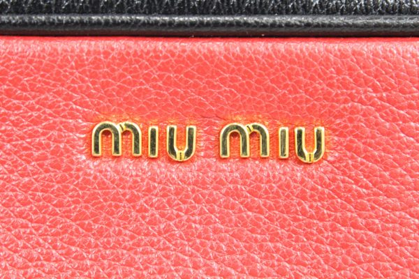 imgrc0072481769 Miu Miu Madras Bicolor Shoulder Bag Red Navy