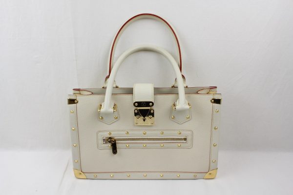 imgrc0073230320 Louis Vuitton Fabureau Handbag White Gold Hardware