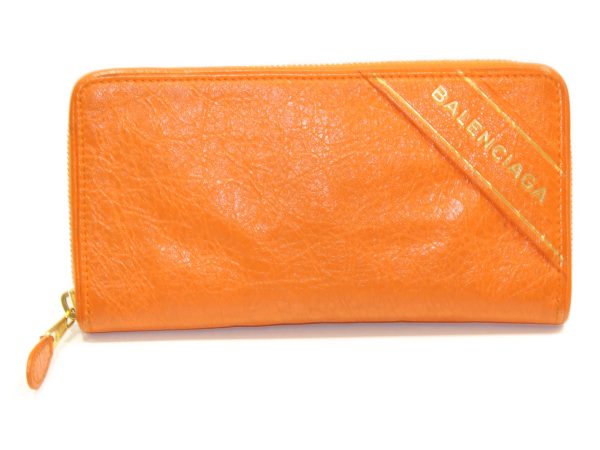 imgrc0074054651 Balenciaga Blanket Continental Zip Around Orange