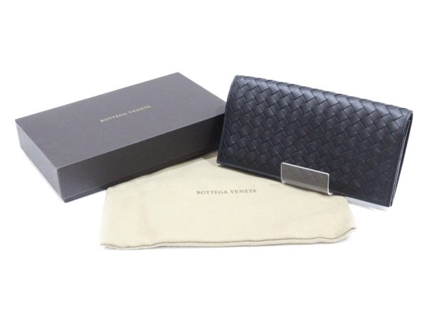 imgrc0075368708 Bottega Veneta Intrecciato Long Bill Holder Black