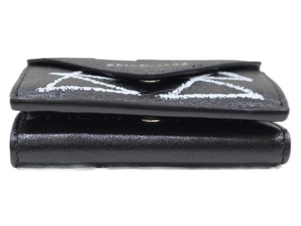 imgrc0076191273 Balenciaga Mini Paper Folding Wallet Black White