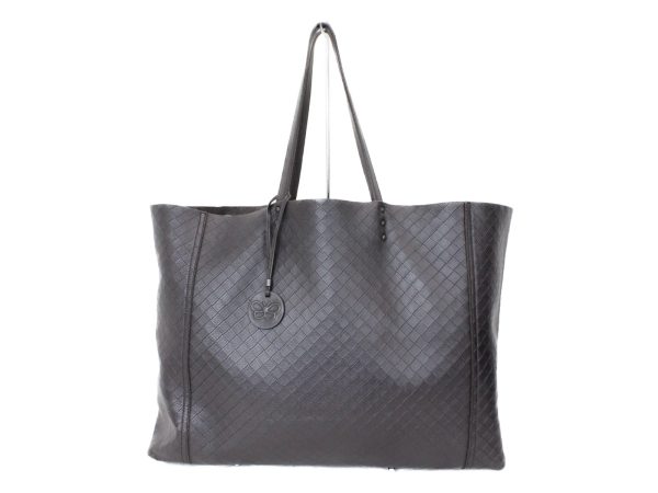 imgrc0076259617 Bottega Veneta Intreccio Mirage Leather Dark Brown