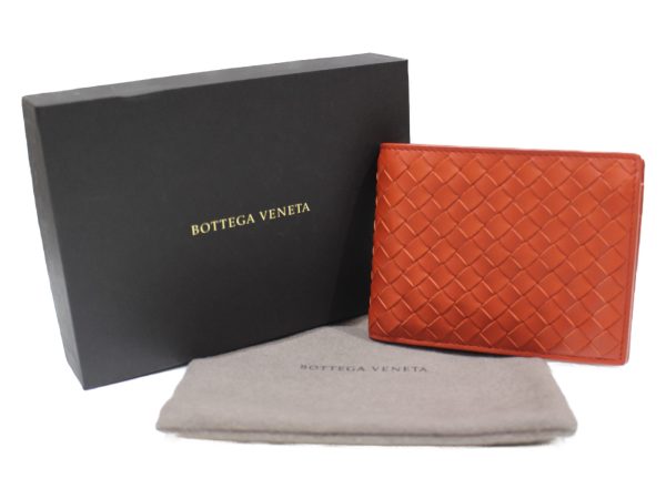 imgrc0076259726 Bottega Veneta Bi fold Wallet Coin Case Orange