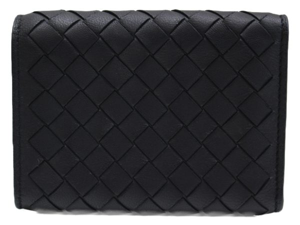 imgrc0076373987 Bottega Veneta Trifold Folding Wallet Black