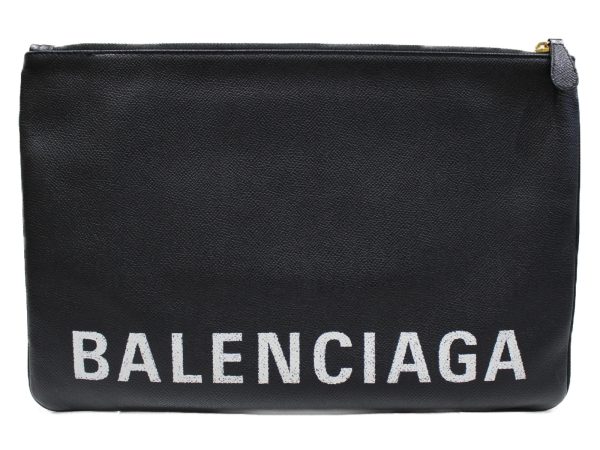 imgrc0076412472 Balenciaga Clutch Bag Leather Black