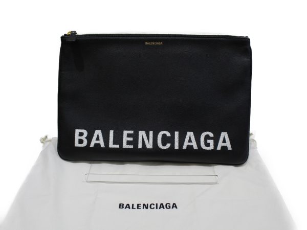 imgrc0076412476 Balenciaga Clutch Bag Leather Black