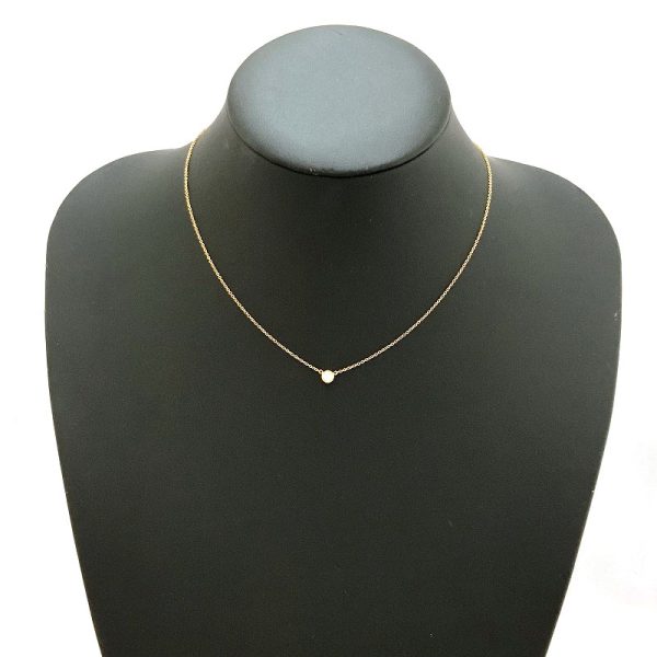 imgrc0076807696 Tiffany Co Visor Yard Diamond Simple Pendant Necklace Yellow Gold