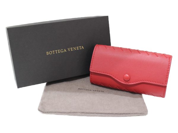 imgrc0076990387 Bottega Veneta 6 Key Case Leather Red