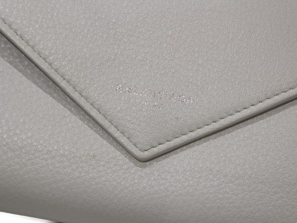 imgrc0077174364 Balenciaga Paper Money Leather Long Wallet White