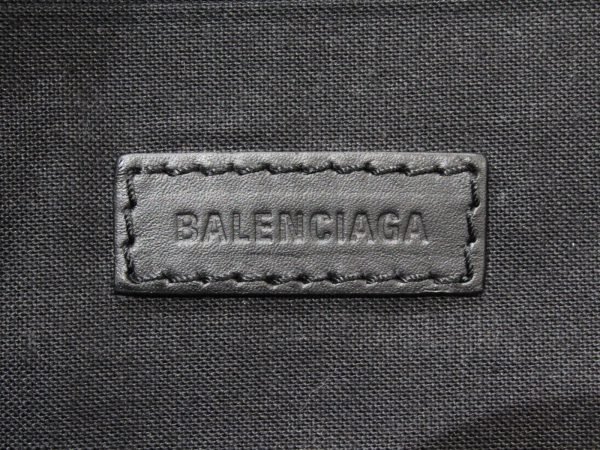 imgrc0077244034 Balenciaga Navy Clip L Canvas Clutch Bag Black