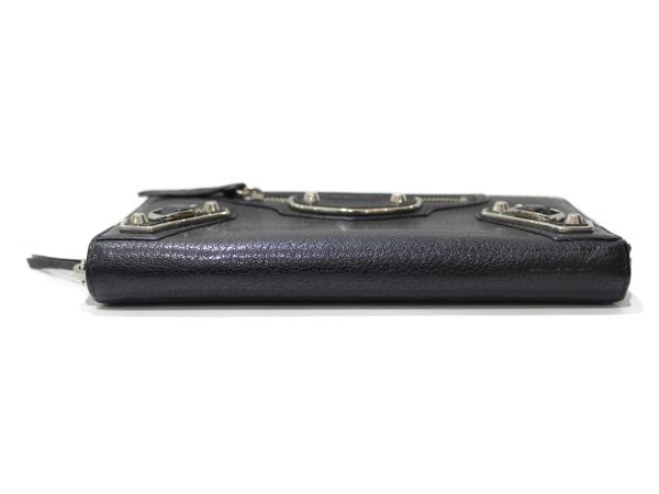 imgrc0077796131 Balenciaga Continental Zip Around Wallet Black