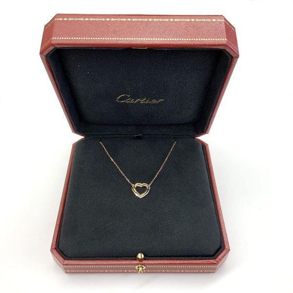 imgrc0077951987 Cartier Trinity Heart Three Colors Necklace Yellow Gold Pink Gold White Gold