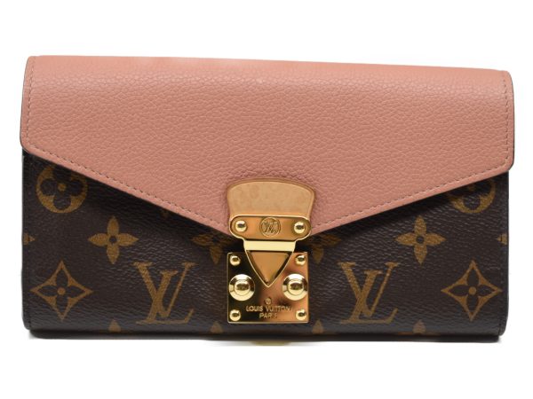 imgrc0078203241 Louis Vuitton Pallas Monogram Brown Peche Pink