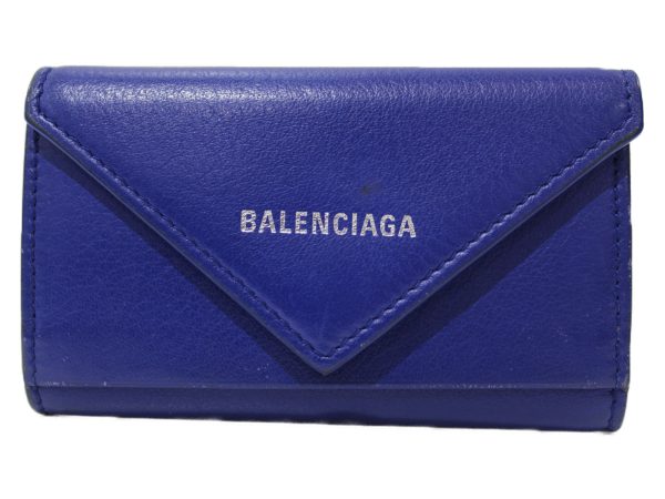 imgrc0078484815 Balenciaga Paper 6 key Case Leather Blue