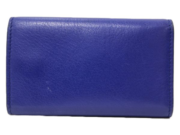 imgrc0078484818 Balenciaga Paper 6 key Case Leather Blue