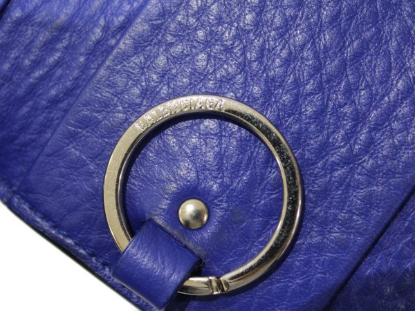 imgrc0078484822 Balenciaga Paper 6 key Case Leather Blue