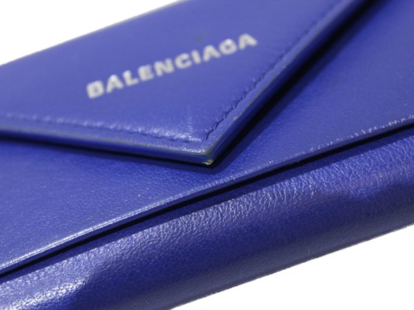 imgrc0078484833 Balenciaga Paper 6 key Case Leather Blue