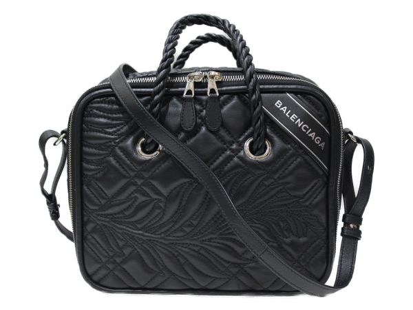 imgrc0078486091 Balenciaga Blanket Square S Shoulder Bag Black