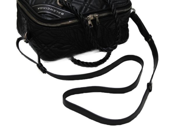 imgrc0078486101 Balenciaga Blanket Square S Shoulder Bag Black