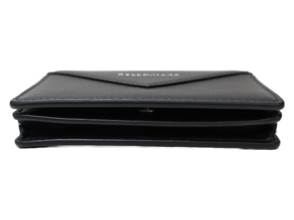 imgrc0079035215 Balenciaga Paper Card Holder Case Leather Black