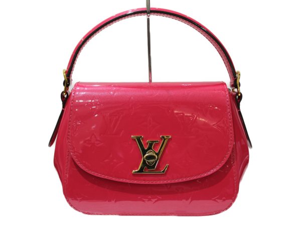 imgrc0079311488 Louis Vuitton Pasadena Vernis Pink Leather Handbag