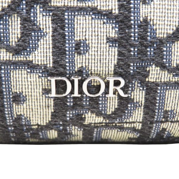 imgrc0079556518 Dior Saddle Oblique Jacquard Tote Bag Blue Black