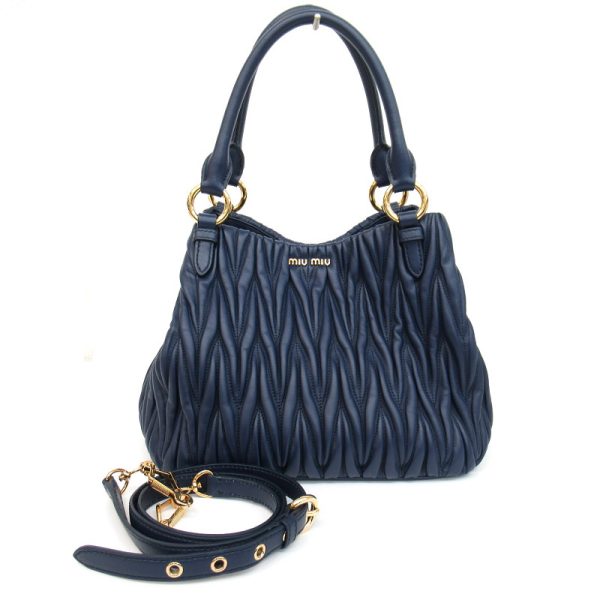 imgrc0079965669 Miumiu Leather 2way Bag Blue