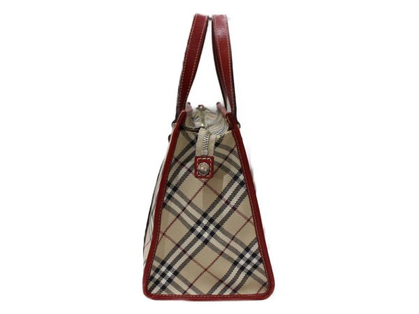 imgrc0080557461 Burberry Handbag Nova Check Leather Beige Red