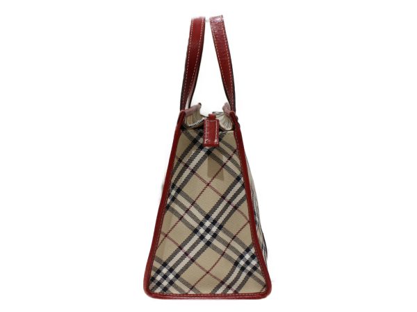 imgrc0080557462 Burberry Handbag Nova Check Leather Beige Red