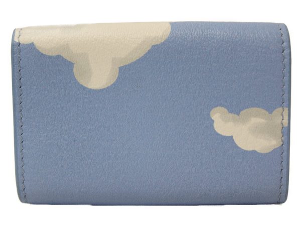 imgrc0080576084 Balenciaga Paper Mini Cloud Folding Wallet Blue