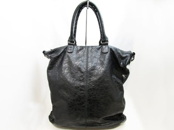 imgrc0081035470 Balenciaga Goatskin Tote Bag Black