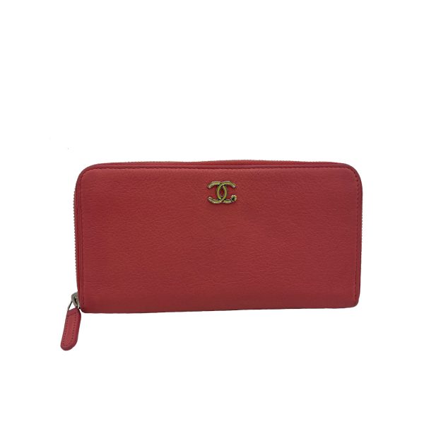 imgrc0081338950 Chanel Lucky Clover Round Long Wallet Pink