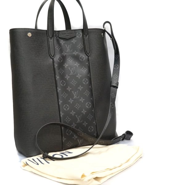 imgrc0081665767 Louis Vuitton City Tote Shoulder Bag Black Gray