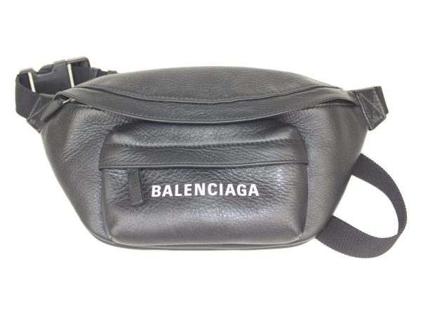 imgrc0082013514 Balenciaga Everyday Logo Belt Bag XS Black White