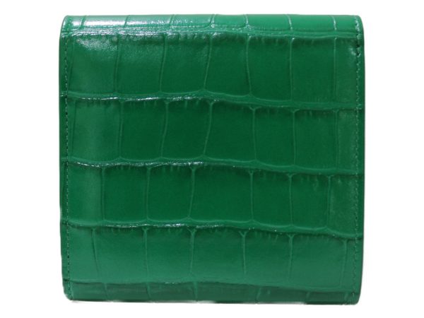 imgrc0082559215 Balenciaga Paper Leather Folding Wallet Green