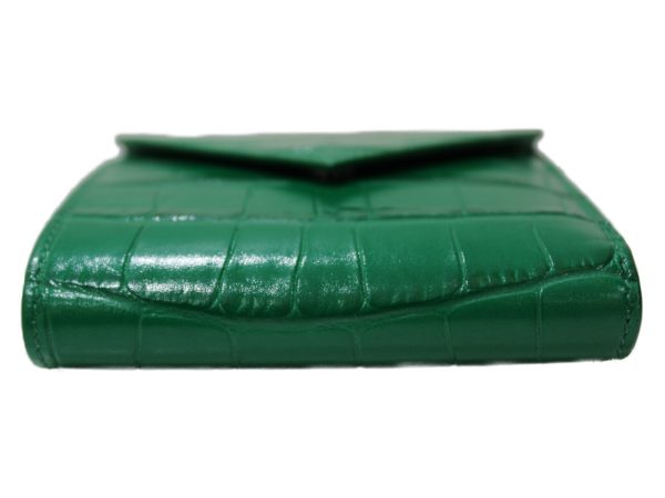 imgrc0082559216 Balenciaga Paper Leather Folding Wallet Green