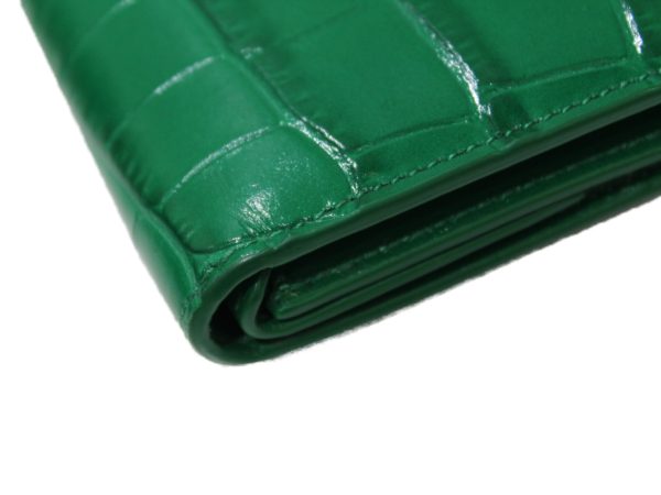 imgrc0082559217 Balenciaga Paper Leather Folding Wallet Green