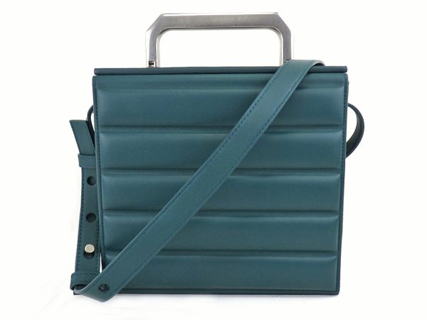 imgrc0083225412 Bottega Veneta Calf Leather Messenger Bag Green