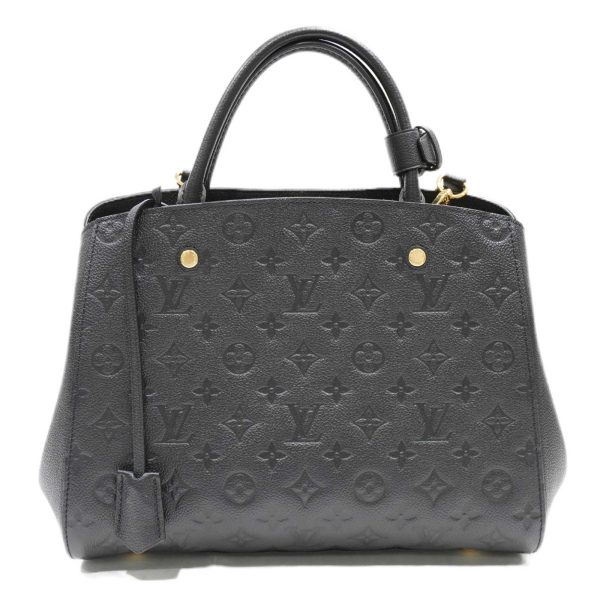 imgrc0084076660 Louis Vuitton Emprene Montaigne MM Monogram Leather Small Simple Hand Bag Noir