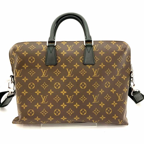 imgrc0084395908 Louis Vuitton Porte Documents Voyage Briefcase Monogram Macassar Brown