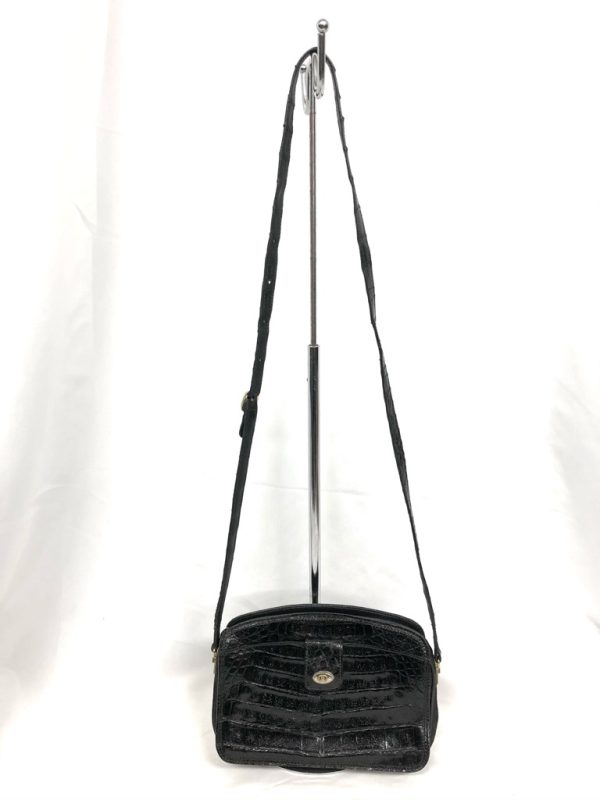 imgrc0084416071 Gucci Shoulder Bag Crocodile Leather Black