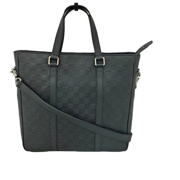 imgrc0084448860 Louis Vuitton Tadao PM Damier Infini Onyx Shoulder Tote Bag Black