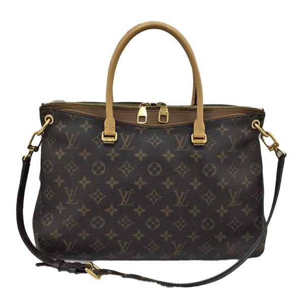 imgrc0084450608 Louis Vuitton Pallas Monogram 2 Way Shoulder Han Bag Brown