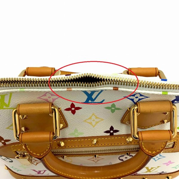 imgrc0085137099 Louis Vuitton Alma Multicolor Bronze Hand Bag White