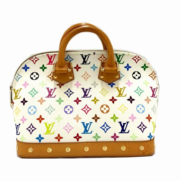 imgrc0085137101 Louis Vuitton Alma Multicolor Bronze Hand Bag White