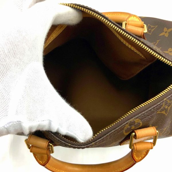 imgrc0085142818 Louis Vuitton Bandouliere Monogram 25 Speedy Hand Shoulder Bag Brown